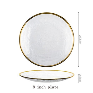 European Glass Dinner Plate