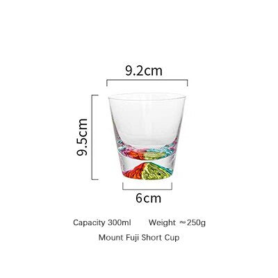 Heat Resistant Mount Fuji Glass Cup